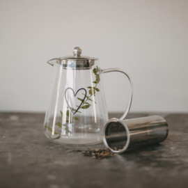 Theepot Glas Hart | 1200 ml | Eulenschnitt