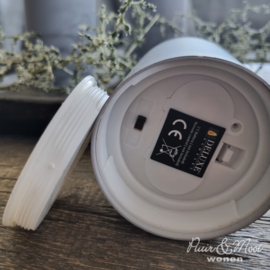 LED Kaars OUTDOOR Sand | Ø:7,5 x 12,5 cm | Waterproof | Deluxe Homeart