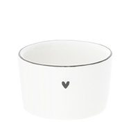 Candleholder | Hartje ♥ Zwart | Wit/Zwart | Bastion Collections