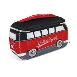 VW Bulli | Koeltas - Toilettas | Neoprene | Zwart/Rood