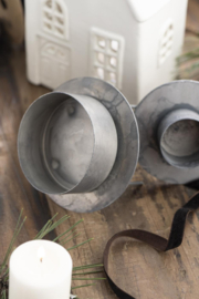 Spieshouder voor Waxinelicht/Stompkaars Ø:7 cm | Zink | IB Laursen