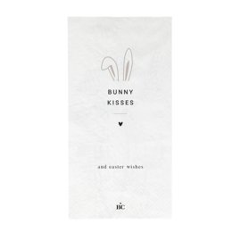 Servetten Bunny Kisses Easter Wishes | X Large 16 pcs 10 x 20 cm | Bastion Collections