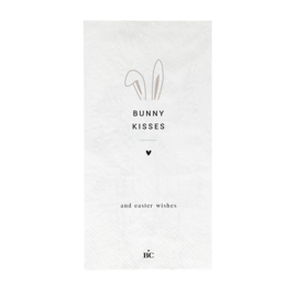 Servetten Bunny Kisses Easter Wishes | X Large 16 pcs 10 x 20 cm | Bastion Collections 