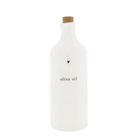 Olive Oil Fles Natural Shape | 700 ml | Wit/Zwart | Bastion Collections