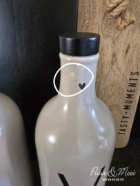 Oil & Vinegar Set Large | 1 Liter | Matt Titane | Bastion Collections