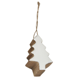 Kerstboom Hanger Wit |  Mango Hout | IB Laursen