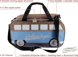 Koeltas VW T1 Bus Petrol/Bruin | 25 Liter