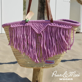 Ibiza Strandtas | Macrame | Lila | Hippies