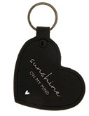 Sleutelhanger Heart | Sunshine | Zwart | Bastion Collections