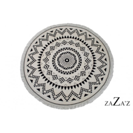 Beach Roundie | Mandala | Zwart