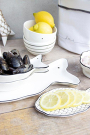 Fish Plate Scales | Wit/Zwart | Bastion Collections