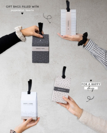 Gift Bag met Pepermunt Hartjes | Good Luck | Bastion Collections 