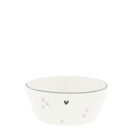 Saus Bowl Flowers | Ø:9,5 cm | Titane/Zwart | Bastion Collections