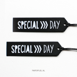 Cadeaulabels | Special Day Zwart | Set 4