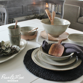 Placemat Rond Jute | Zwart | IB Laursen