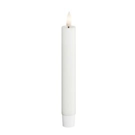 LED Dinner Candle set 2 stuks | Wit | Ø:2,2 x 15 cm | Deluxe Homeart