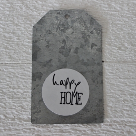 "Happy Home" Stickers Wit/Zwart Set 10