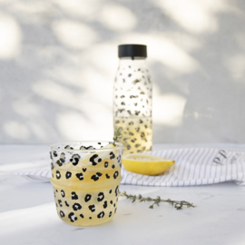 Fles met Schenkdop | Leopard | Zwart | 1 Liter | Bastion Collections