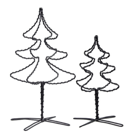 Kerstboom Draad Zwart | Small 14 cm | Bastion Collections