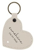 Sleutelhanger Heart | Sunshine | Naturel | Bastion Collections