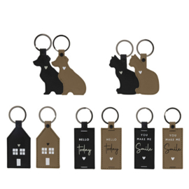 Sleutelhanger DOG | Taupe | Bastion Collections