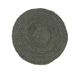 Placemat Rond Jute | Blue Grey | IB Laursen