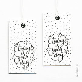 Cadeaulabels | Today is your day | Set 4