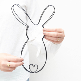 Easter Bunny Metaal | 18x29 cm | Bastion Collections