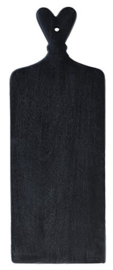 Serveerplank Hart | Zwart | Large | 48,5x18 cm | Bastion Collections