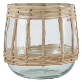 Windlichtje Conical Bamboe | Small | IB Laursen