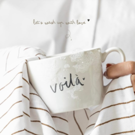 Mok Large | Voila | Wit/Zwart | Bastion Collections