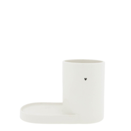 Soap Dish Holder Heart | Wit | Bastion Collections
