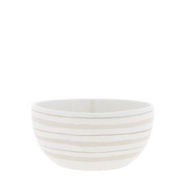Kom Medium | Watercolour Stripes | Ø:14,5 cm | Titane | Bastion Collections