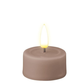 LED Waxinelichtjes Real Flame | Dusty Rose | 2 stuks | Ø:4 x 4,5 cm | Deluxe Homeart