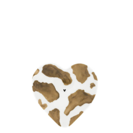 Spoon Holder Cow Print | Caramel/Brown | Bastion Collections