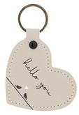 Sleutelhanger Heart | Hello You | Naturel | Bastion Collections