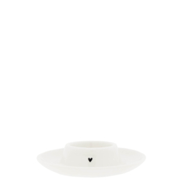 Eierdop & Theelichthouder Heart | Natural Shape 11x3 cm | Bastion Collections