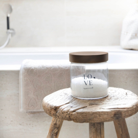 Voorraadpot Houten Deksel | LOVE | Small | Bastion Collections