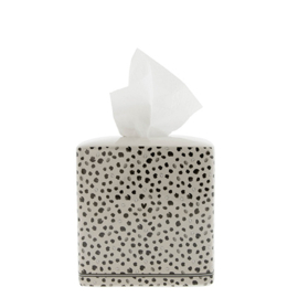 Tissue Box | Dots | Titane/Zwart | Bastion Collections