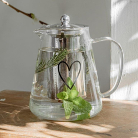 Theepot Glas Hart | 1200 ml | Eulenschnitt