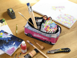 VW Bus | Lunchtas - Toilettas | Small | Roze