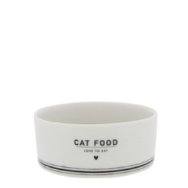 Voerbakje Kat | CAT Food  | Wit/Zwart | Bastion Collections