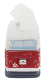 Tissue Box VW T1 Bus Hibiscus | Neoprene Rood/Wit