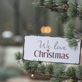 Tekst Bordje | We Love Christmas | IB Laursen