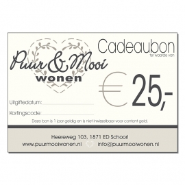 Cadeaubon € 25,-