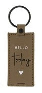Sleutelhanger | Hello Today | Taupe | Bastion Collections