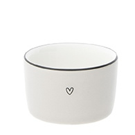 Candleholder Hartje Open | Titane/Zwart | Bastion Collections 