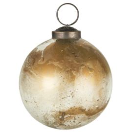 Kerstbal White/Brass | Medium | IB Laursen