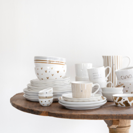 Bowl Medium | Little Hearts  | Ø:14,5 cm | Brown | Bastion Collections