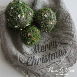 Kerst Shabby Doek | Merry Christmas | 45 x 45